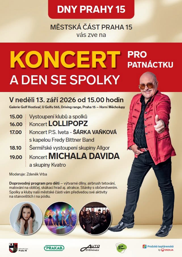 DNY PRAHY 15 – KONCERT PRO PATNÁCTKU A DEN SE SPOLKY