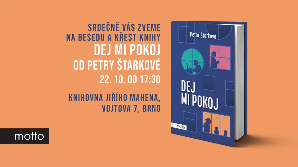 Beseda a křest knížky Dej mi pokoj