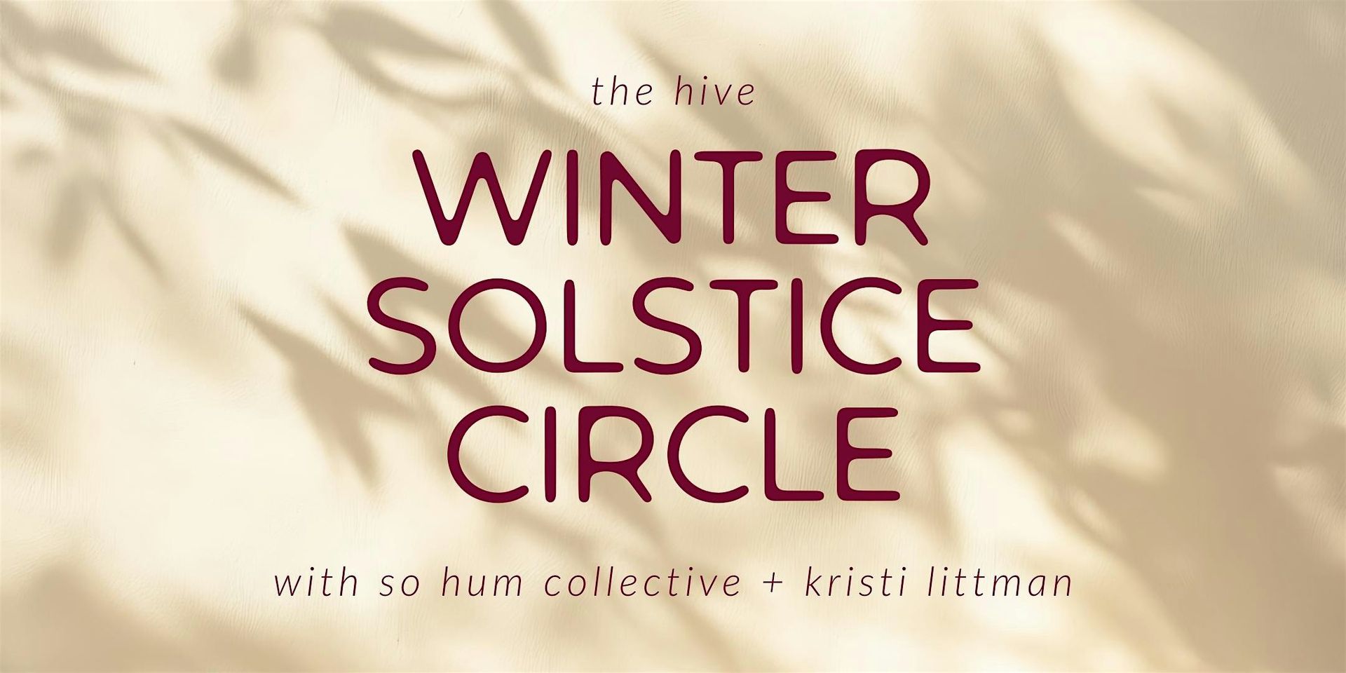 Winter Solstice Women’s Circle