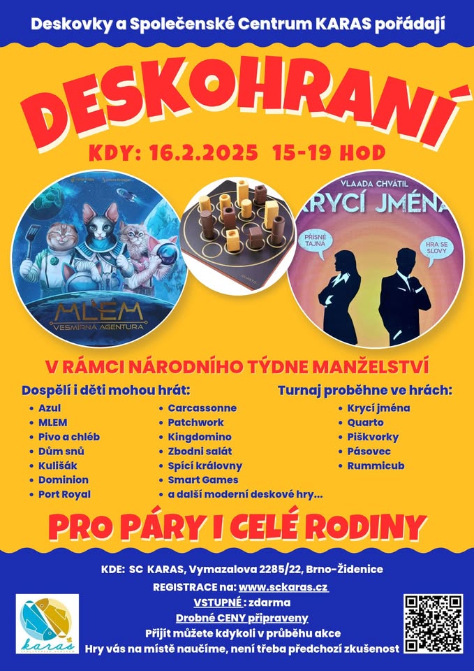 Deskohraní a turnaj