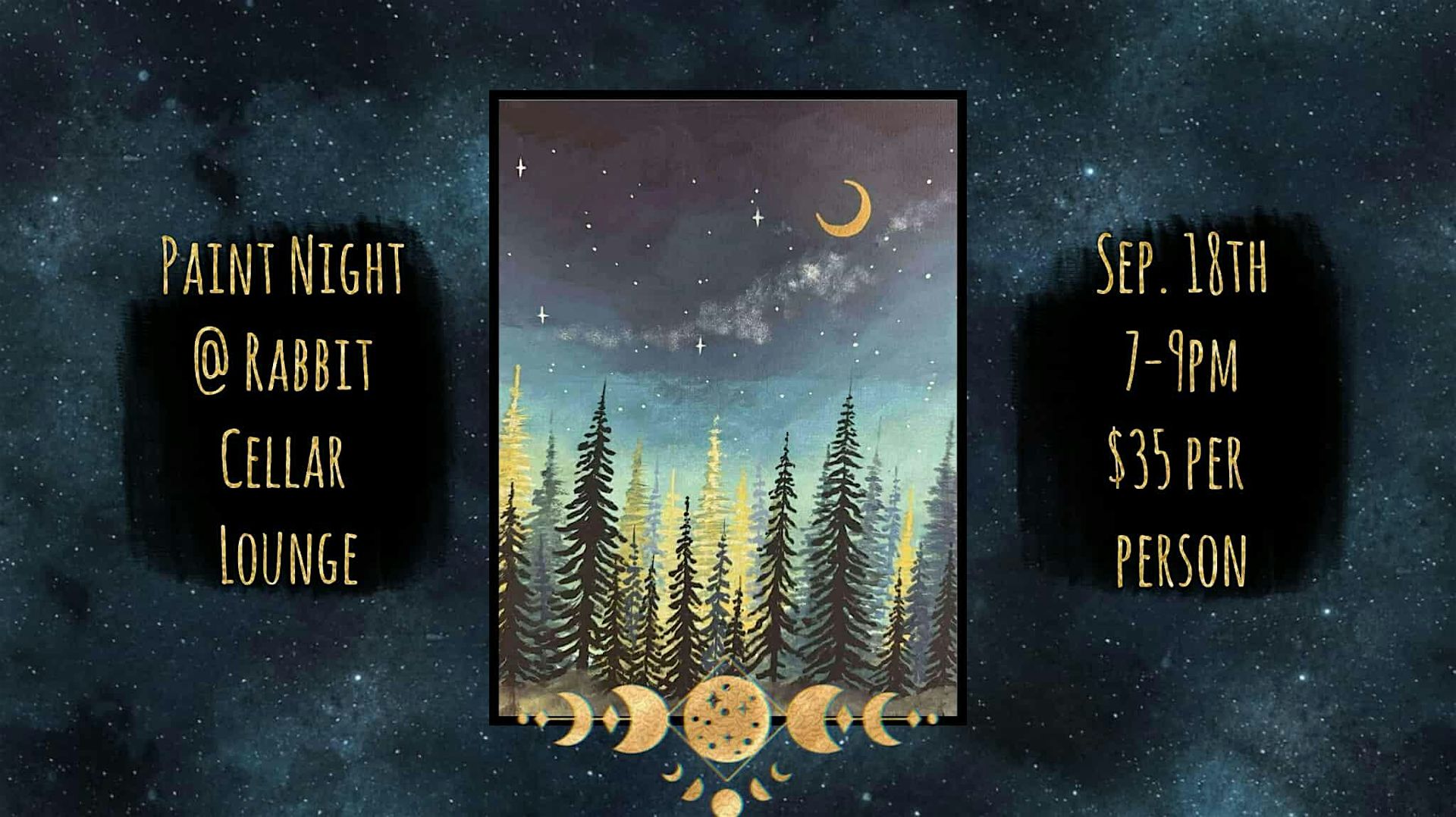 Paint and Sip at The Rabbit Cellar Lounge