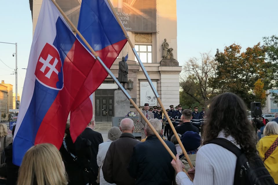 Zhromaždenie pri príležitosti 107. výročia vzniku ČSR