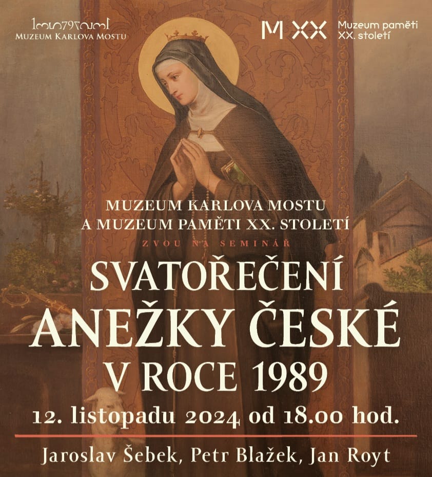 Seminář o svatořečení Anežky České v roce 1989