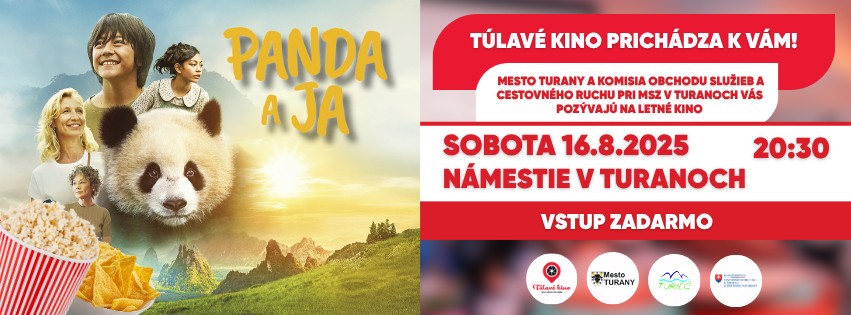 Túlavé kino prichádza do mesta Turany! Premietame film Panda a ja!