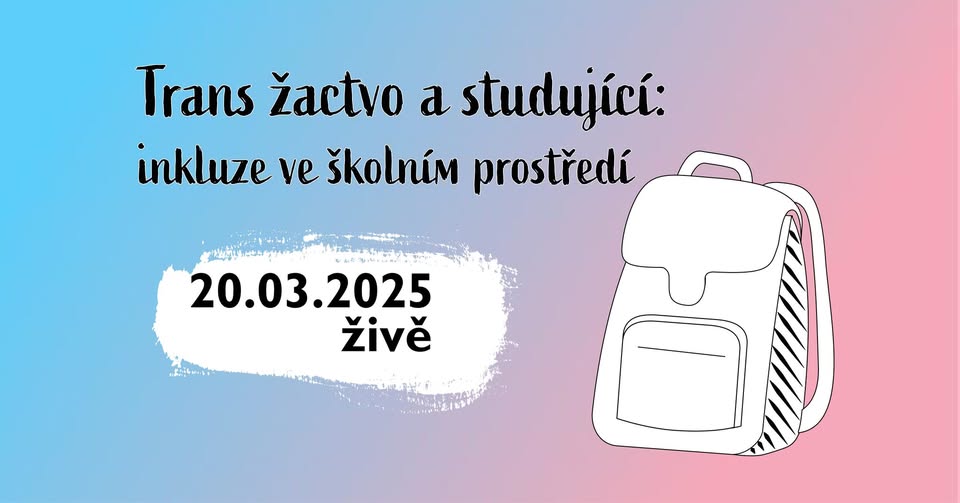 Transgender žactvo a studující - inkluze ve školním prostředí 🎒