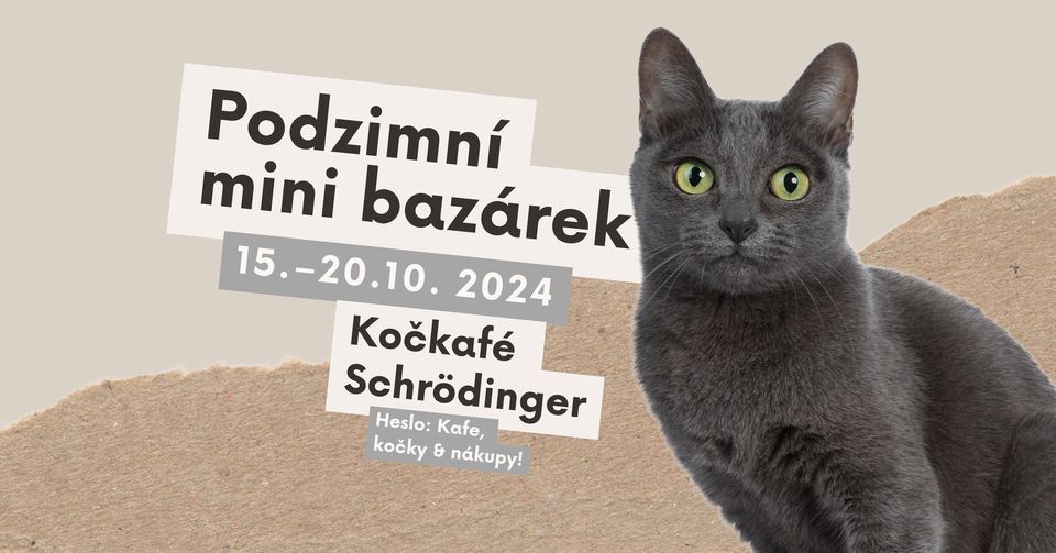 Podzimní mini bazárek v Kočkafé Schrödinger