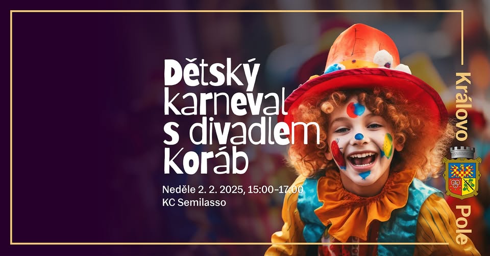 Dětský karneval s divadlem Koráb