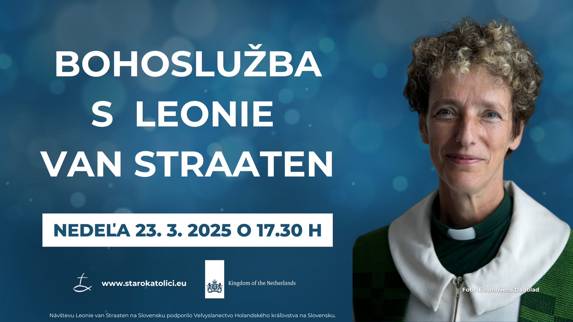 Starokatolícka bohoslužba s Leonie van Straaten v kapnke sv. Ladislava v Primaciálnom paláci