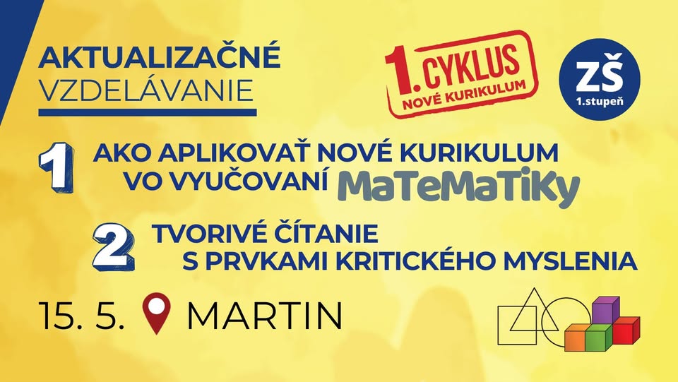 Ako aplikovať nové kurikulum (nielen) vo vyučovaní matematiky