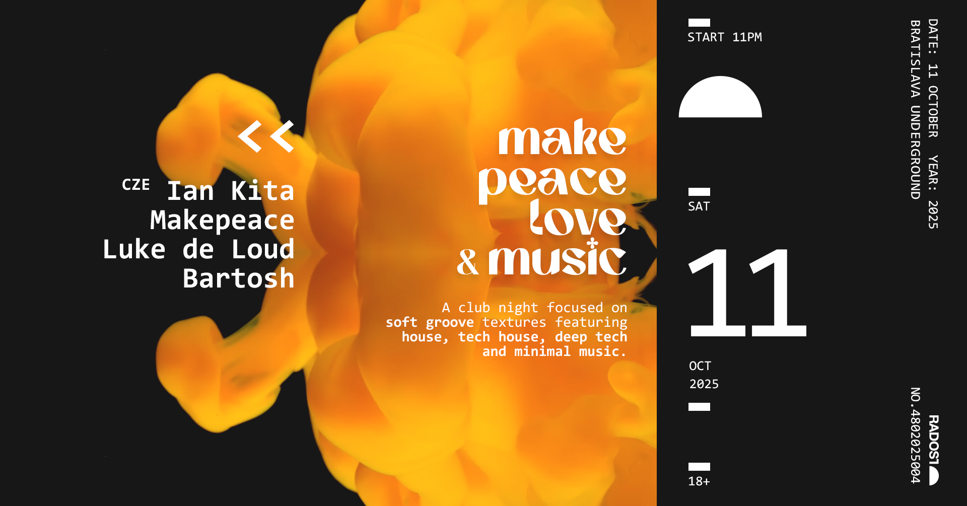 Make Peace Love & Music w/ Ian Kita (CZ)