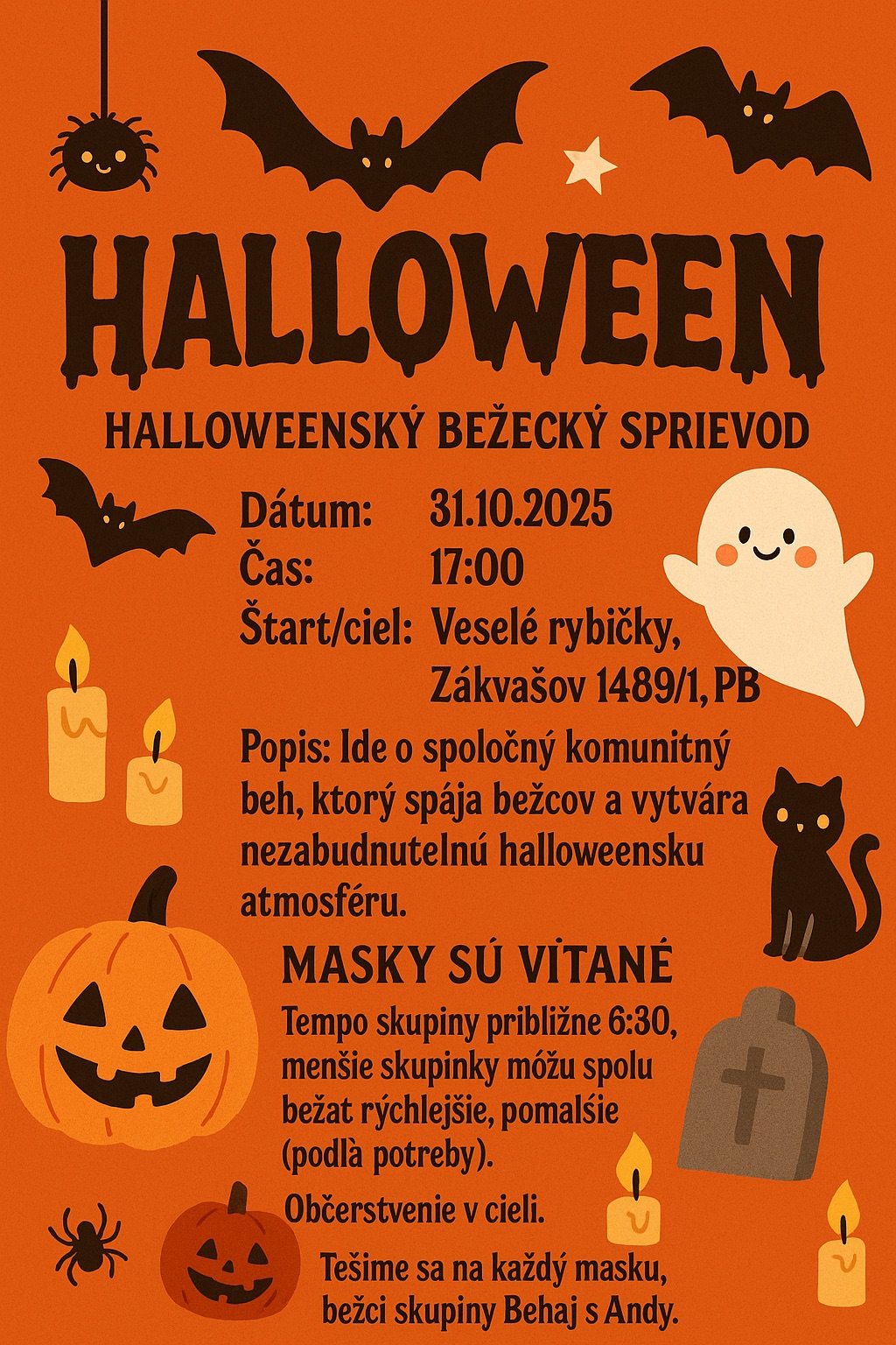 Halloweensky komunitný beh