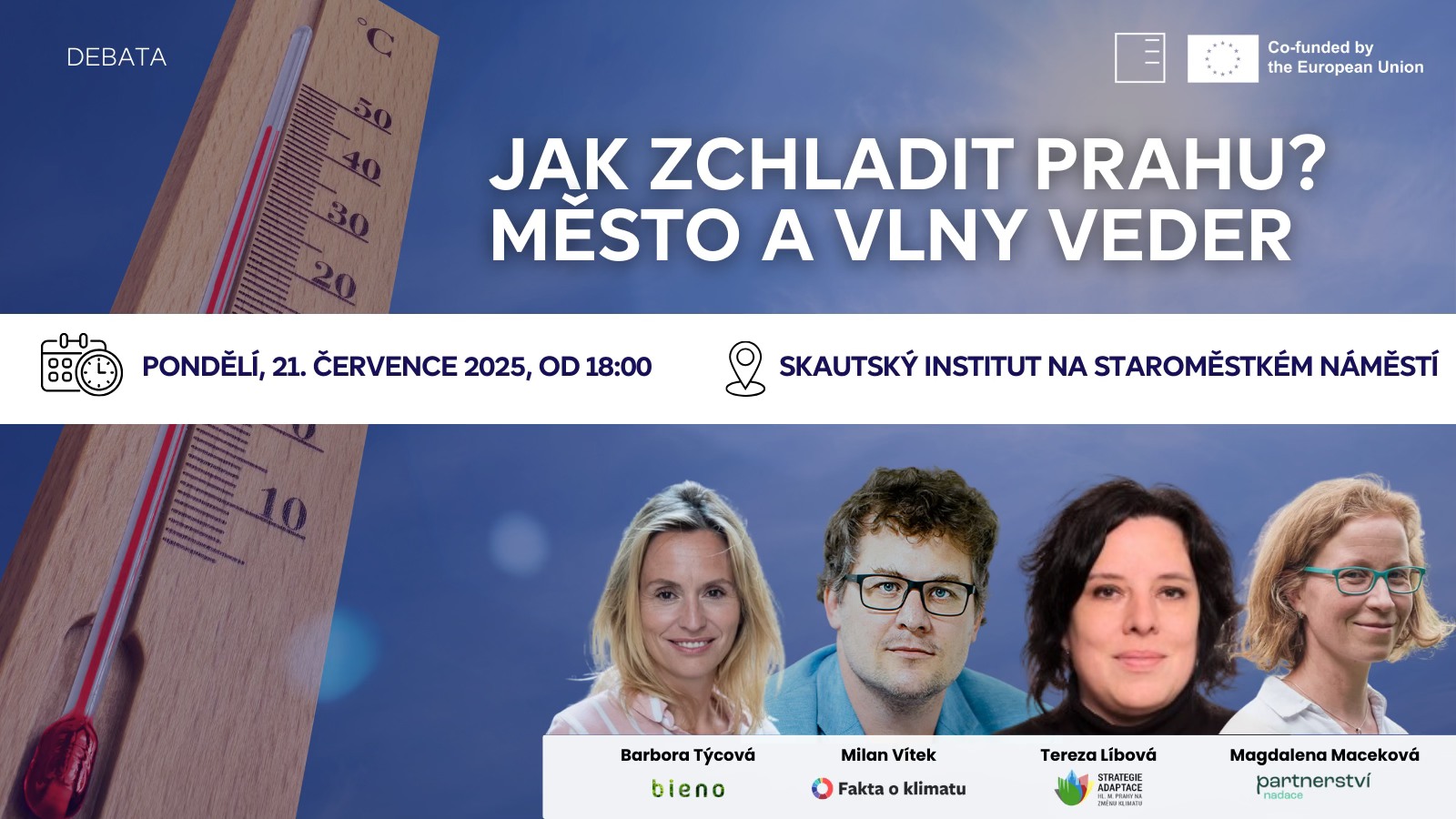 Jak zchladit Prahu? Město a vlny veder