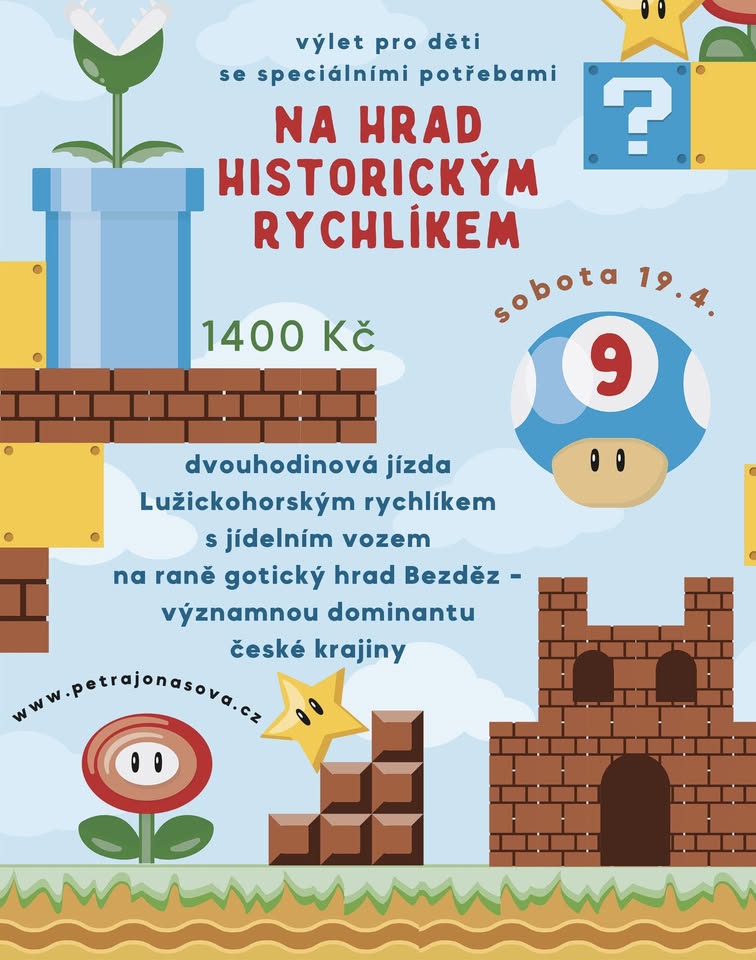 Výlet historickým vlakem pro děti se speciálními potřebami