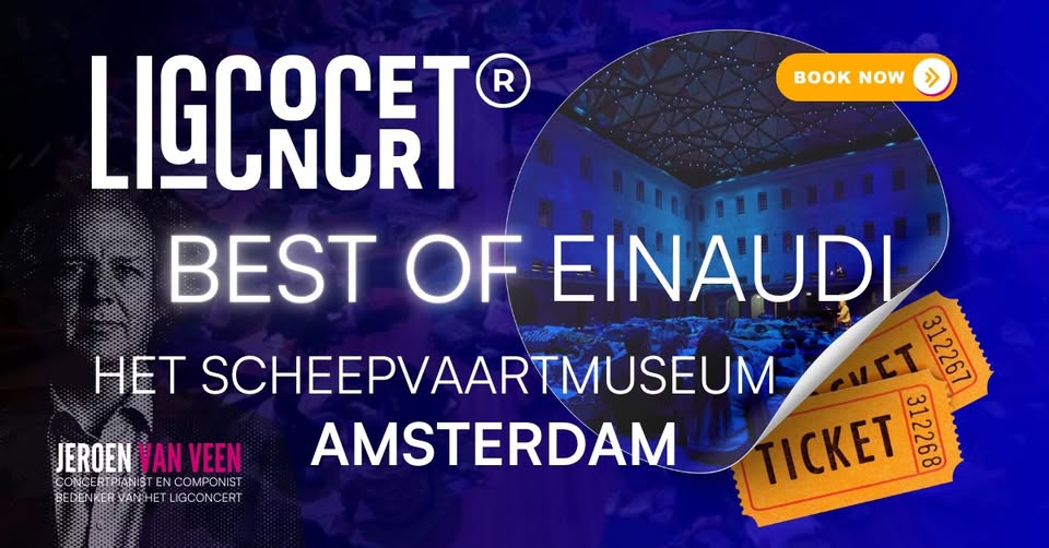 Ligconcert®  Best of Einaudi, Het Scheepvaartmuseum, Jeroen van Veen, piano