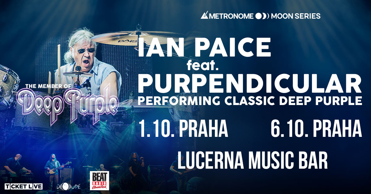 Ian Paice - zakladatel a člen Deep Purple vystoupí se svoji skvělou kapelou Purpendicular v Praze.