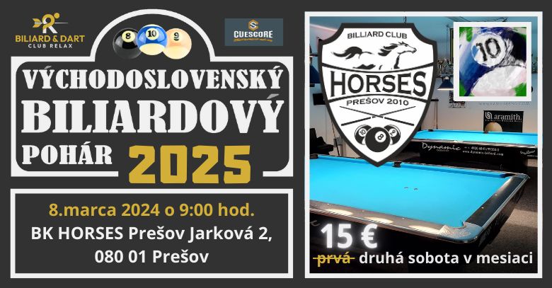 VÝCHODOSLOVENSKÝ BILIARDOVÝ POHÁR 2025 - 03