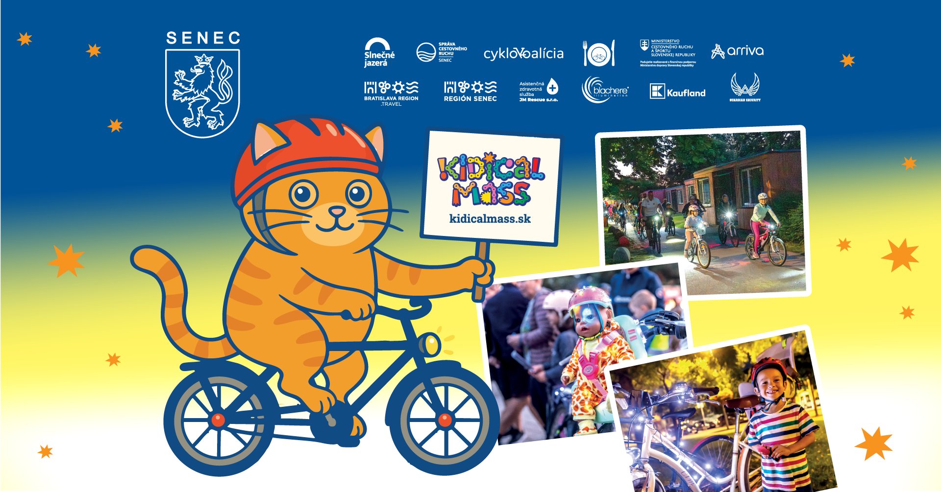 NOČNÁ Cyklojazda SENCOM - rodinná edícia Kidical Mass