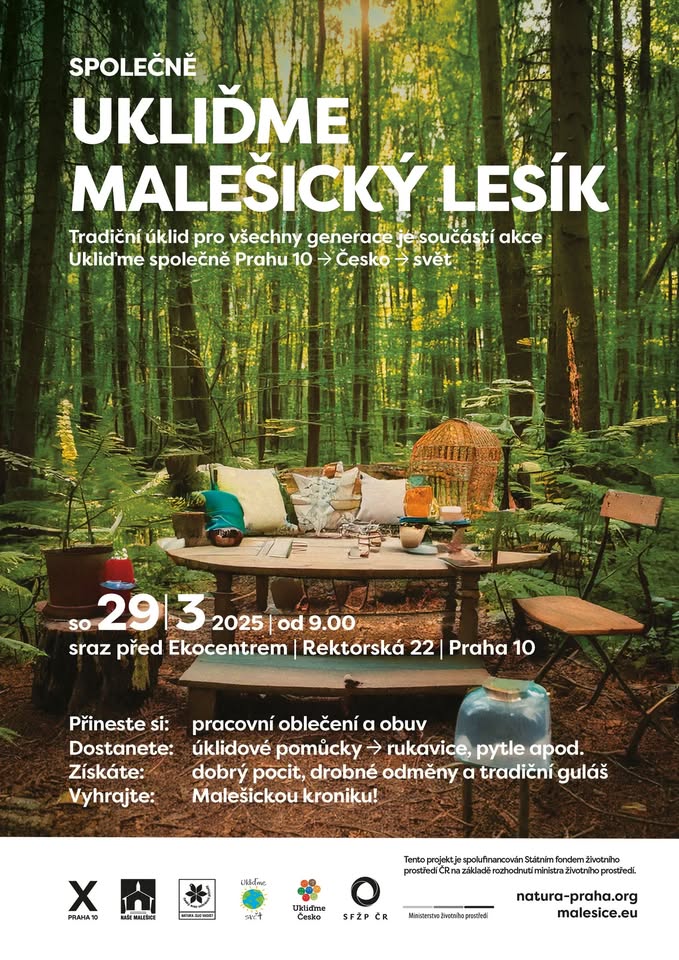 Společně ukliďme Malešický lesík 2025