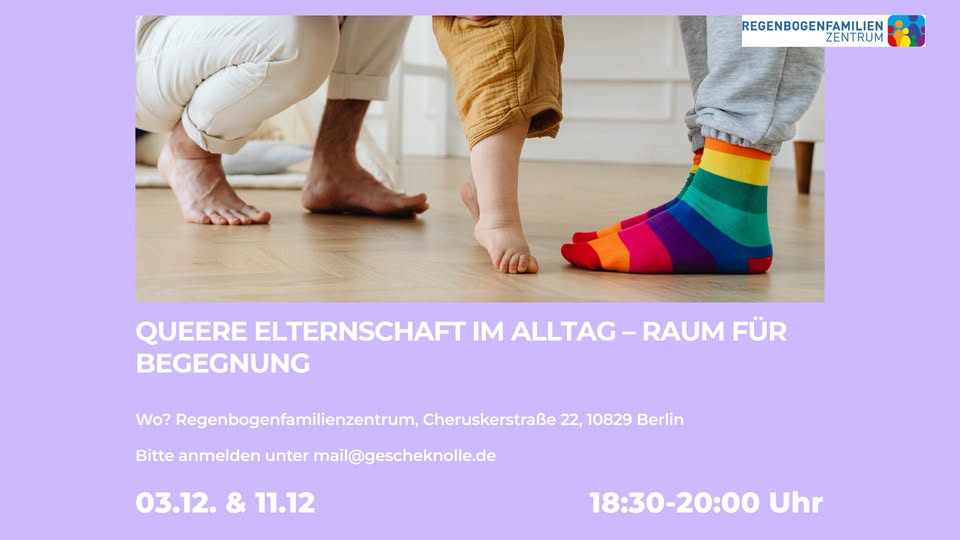 Queere Elternschaft im Alltag – Raum für Begegnung