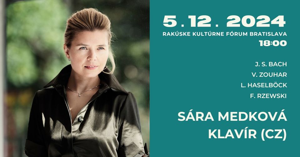 Sára Medková (CZ) - klavírny recitál