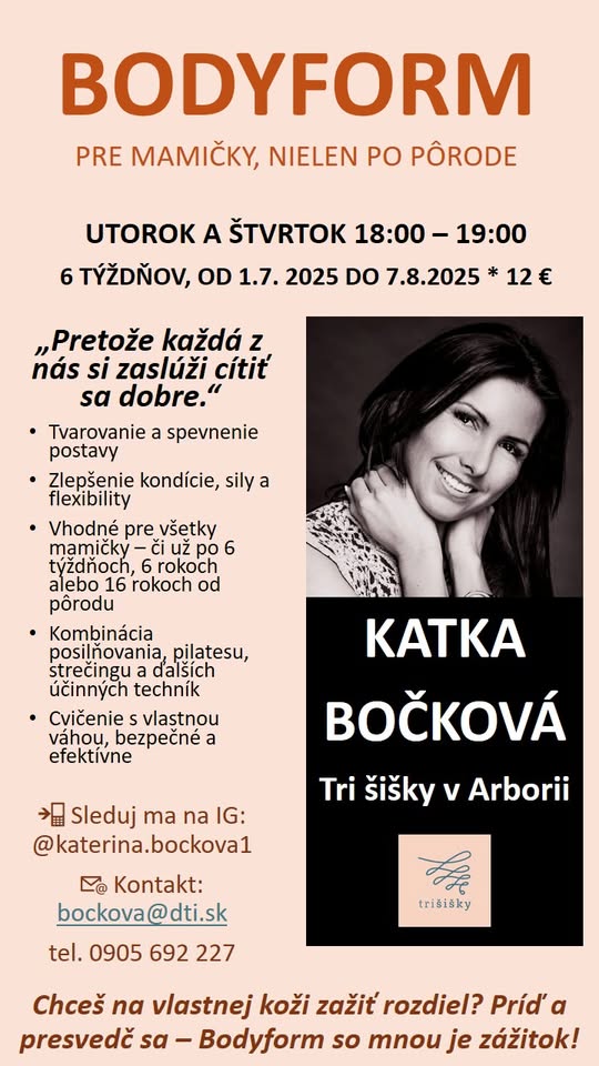 BODYFORM: 6-týždňový kurz pre ženy po pôrode v Arborii v Trnave