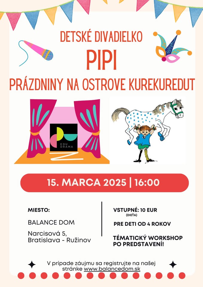 Divadielko Pipi Dlhá Pančucha - Prázdniny na ostrove Kurekuredut