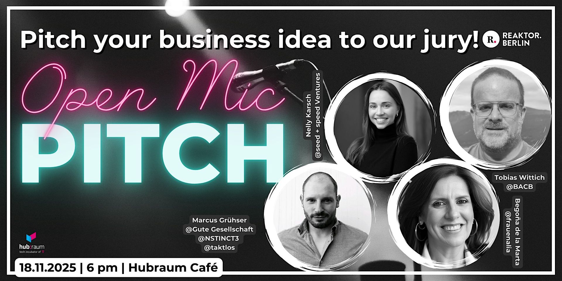 Open Mic Pitch by Reaktor.Berlin - Where the Magic happens