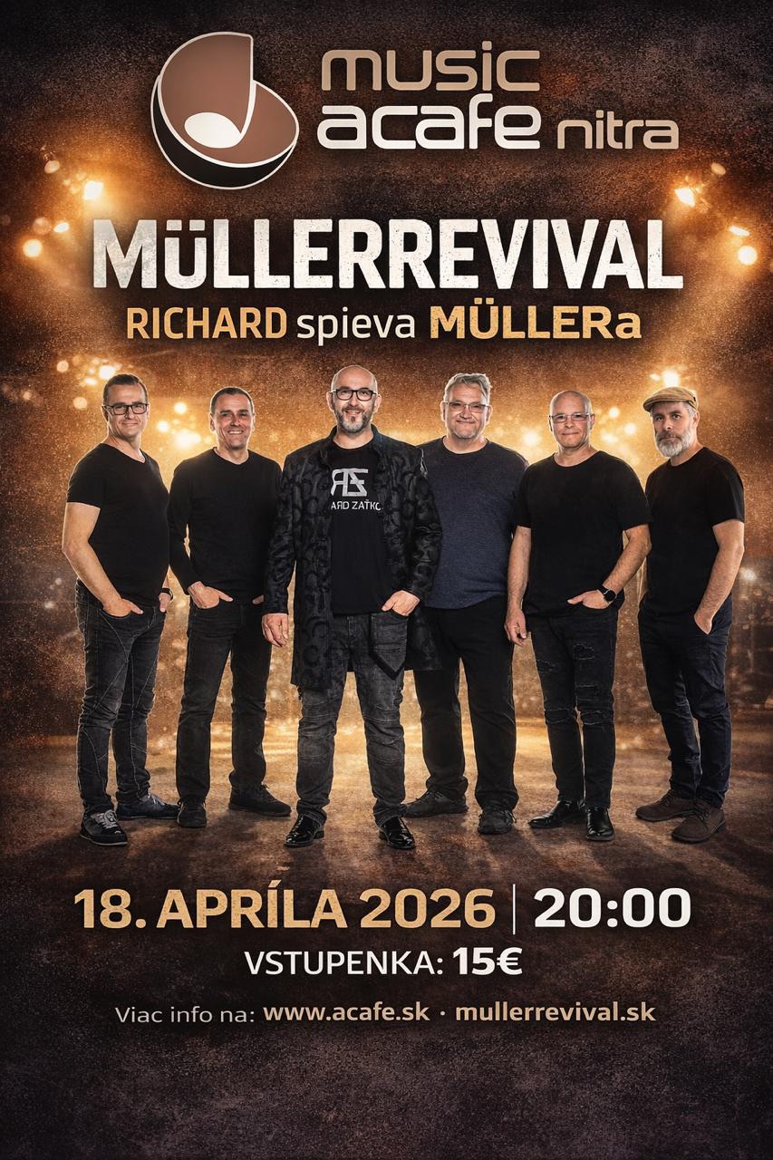 Richard spieva MÜLLERa v Music a Café | NITRA