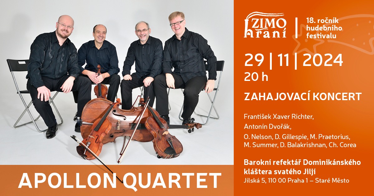 APOLLON QUARTET  I  Zahajovací koncert ke 100. výročí roku české hudby