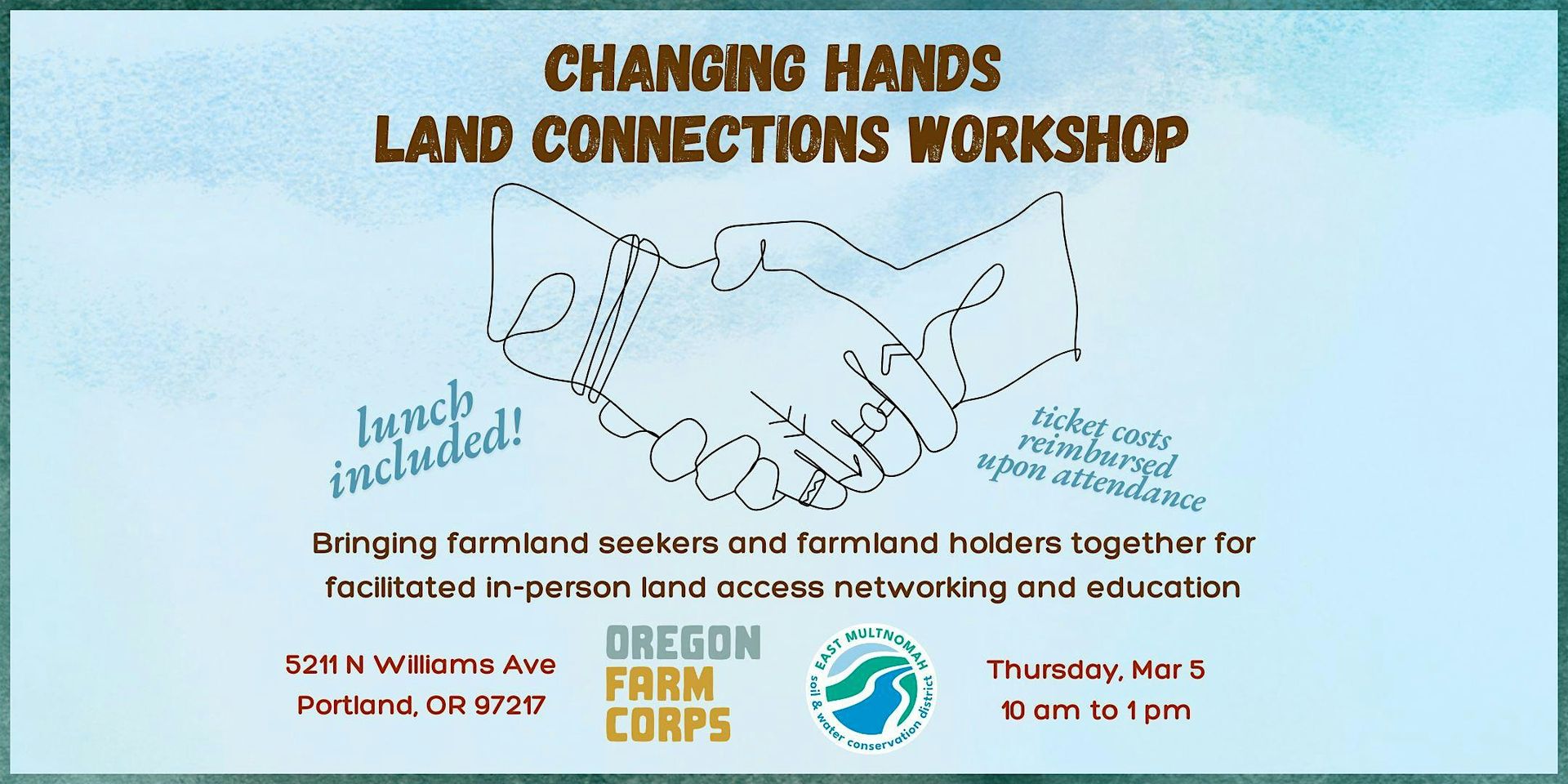 Changing Hands  Land Connections Workshop