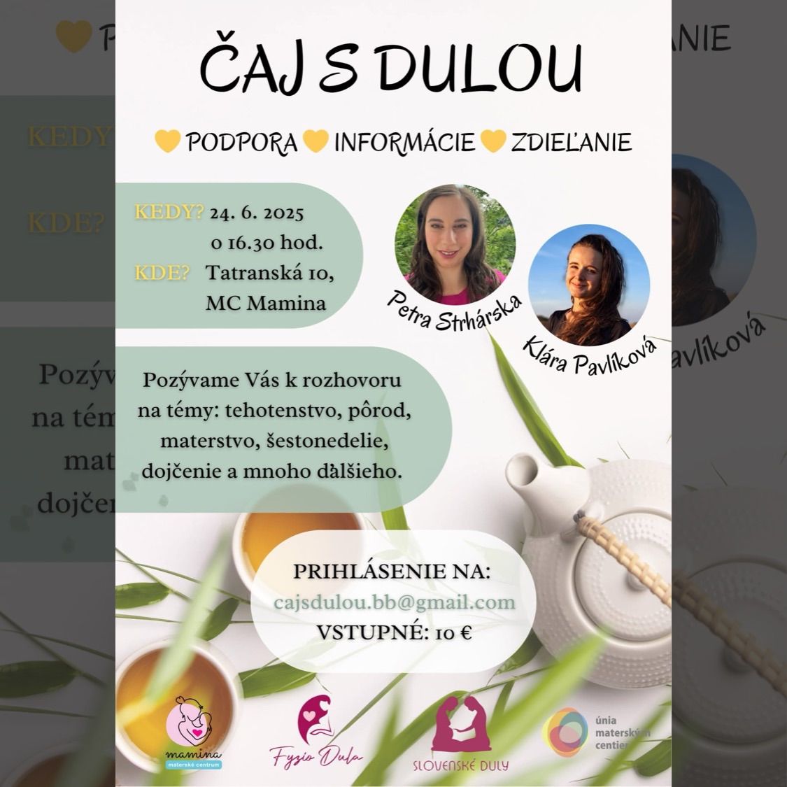 ✨🌿 Čaj s Dulou - Čas pre tvoju dušu 🌿✨
