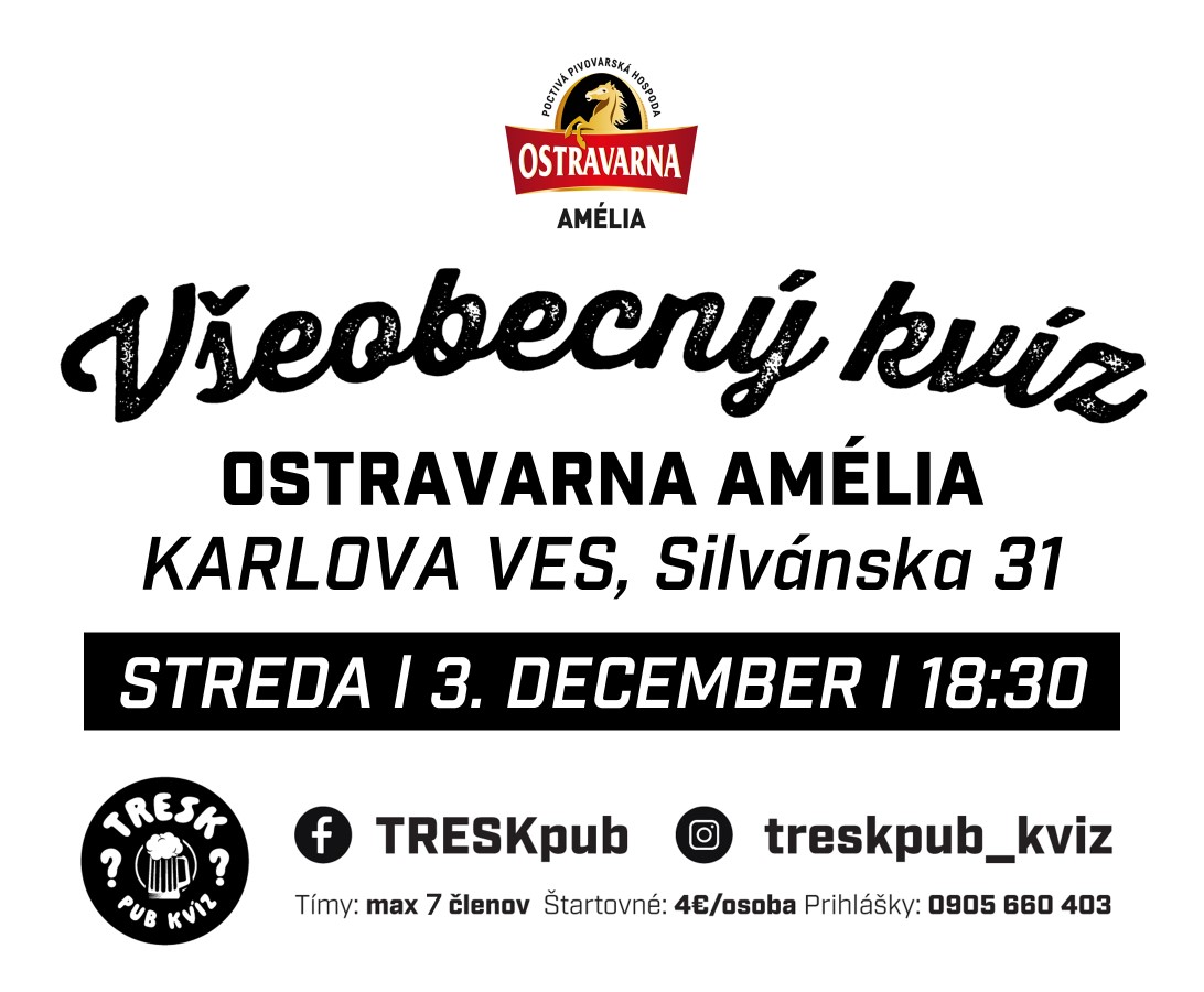 BA (Karlova Ves) - Ostravarna Amélia kvíz