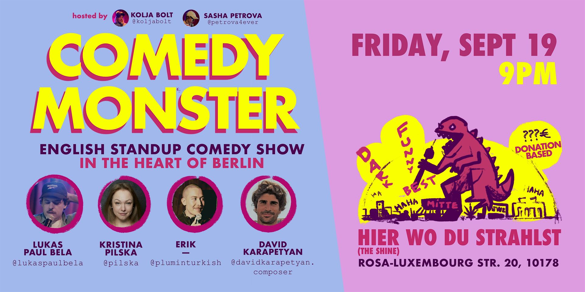 Comedy Monster: English Stand-Up Comedy Show In The Heart Of Berlin