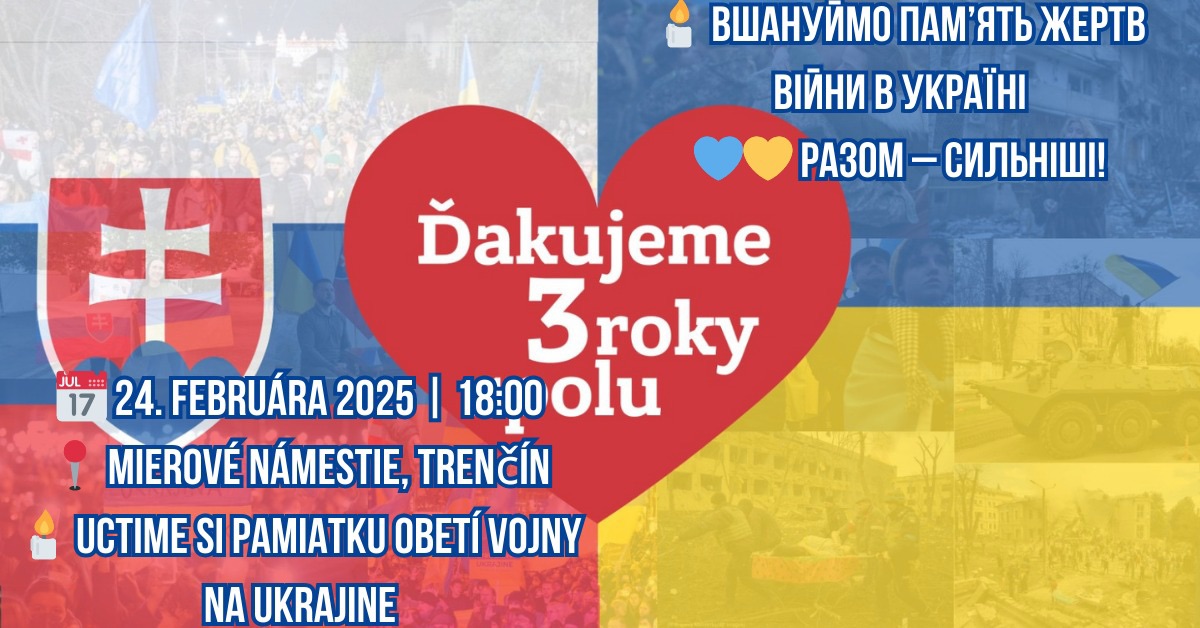 🇸🇰 Uctime si pamiatku obetí vojny na Ukrajine 🇺🇦