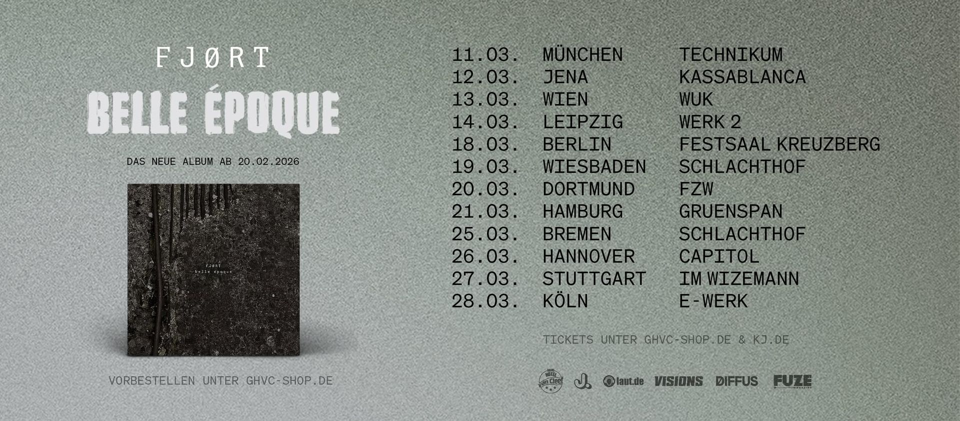 FJØRT | BÉ FJØRT TOUR 2026 | Berlin