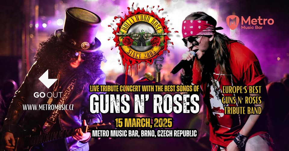 Europe's Best GUNS N' ROSES tribute show🌹 Live concert in Brno, Czech Republic