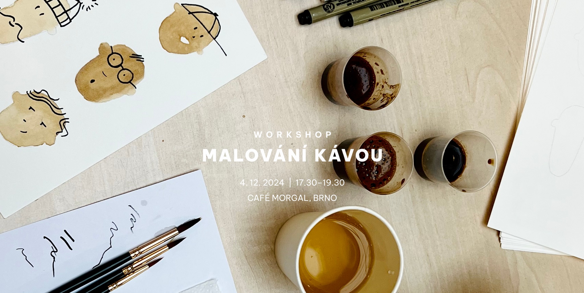 workshop MALOVÁNÍ KÁVOU