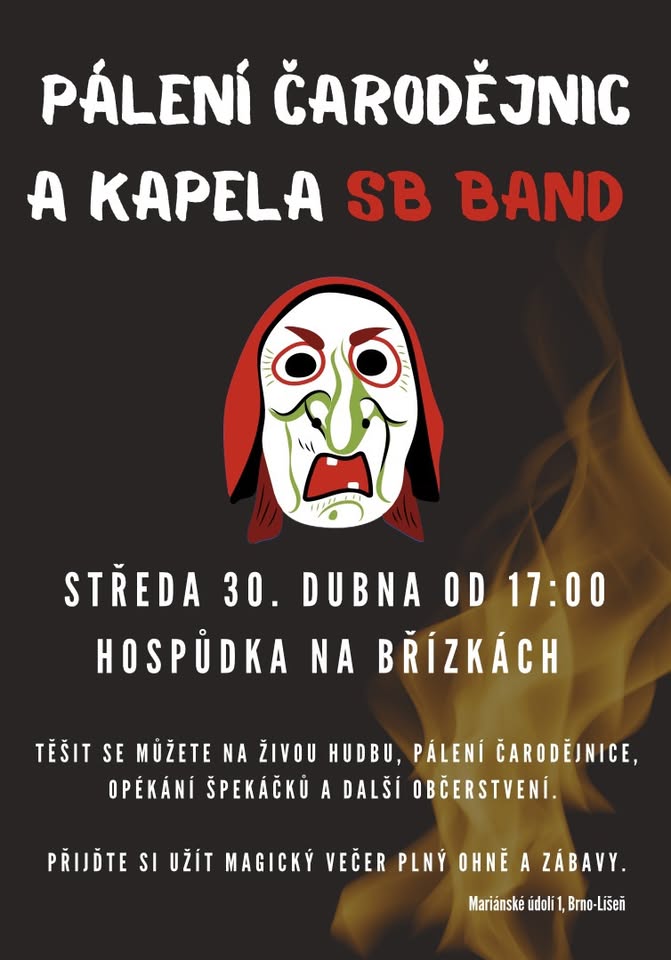 Pálení čarodějnic na Břízkách 2025