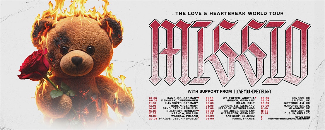 Missio Love & Heartbreak Tour VIP Upgrade - Brno 14/8/26