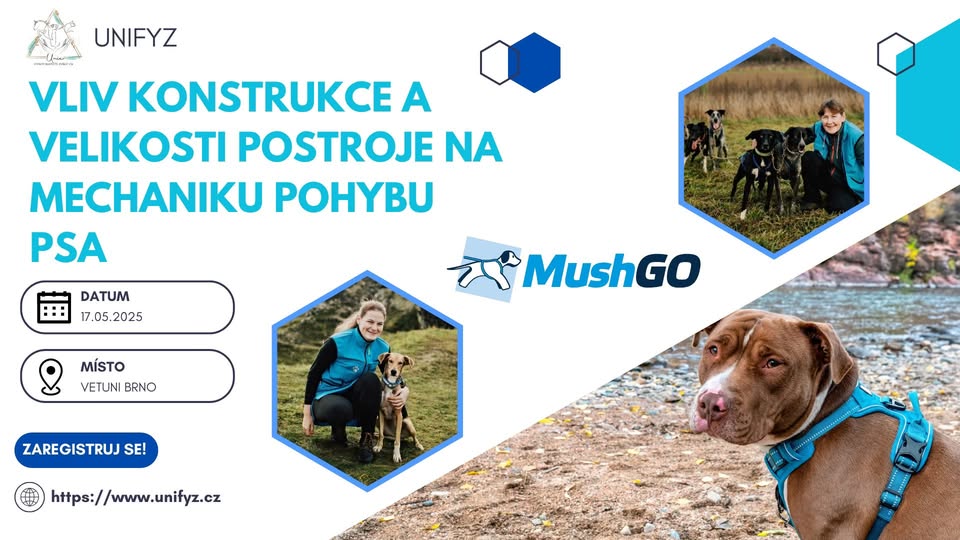 SEMINÁŘ Vliv konstrukce a velikosti postroje na mechaniku psa s MushGo