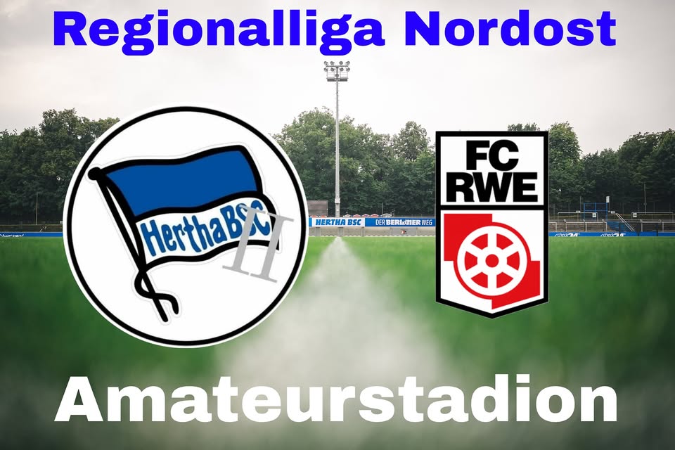 Regionalliga Nordost: Hertha BSC U23 gg FC Rot-Weiß Erfurt