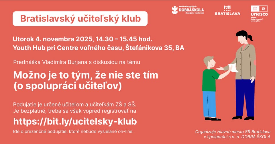 Možno je to tým, že nie ste tím (o spolupráci učiteľov)