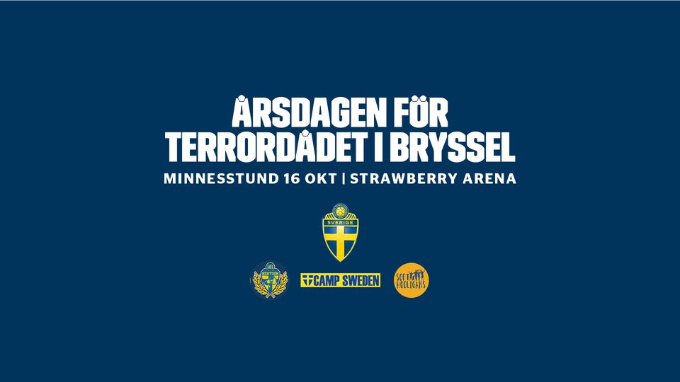 Minnesstund på årsdagen för terrordådet i Bryssel
