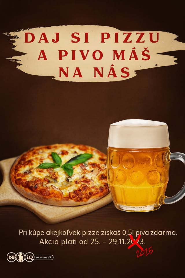 Daj si Pinsu a pivo máš na nás!