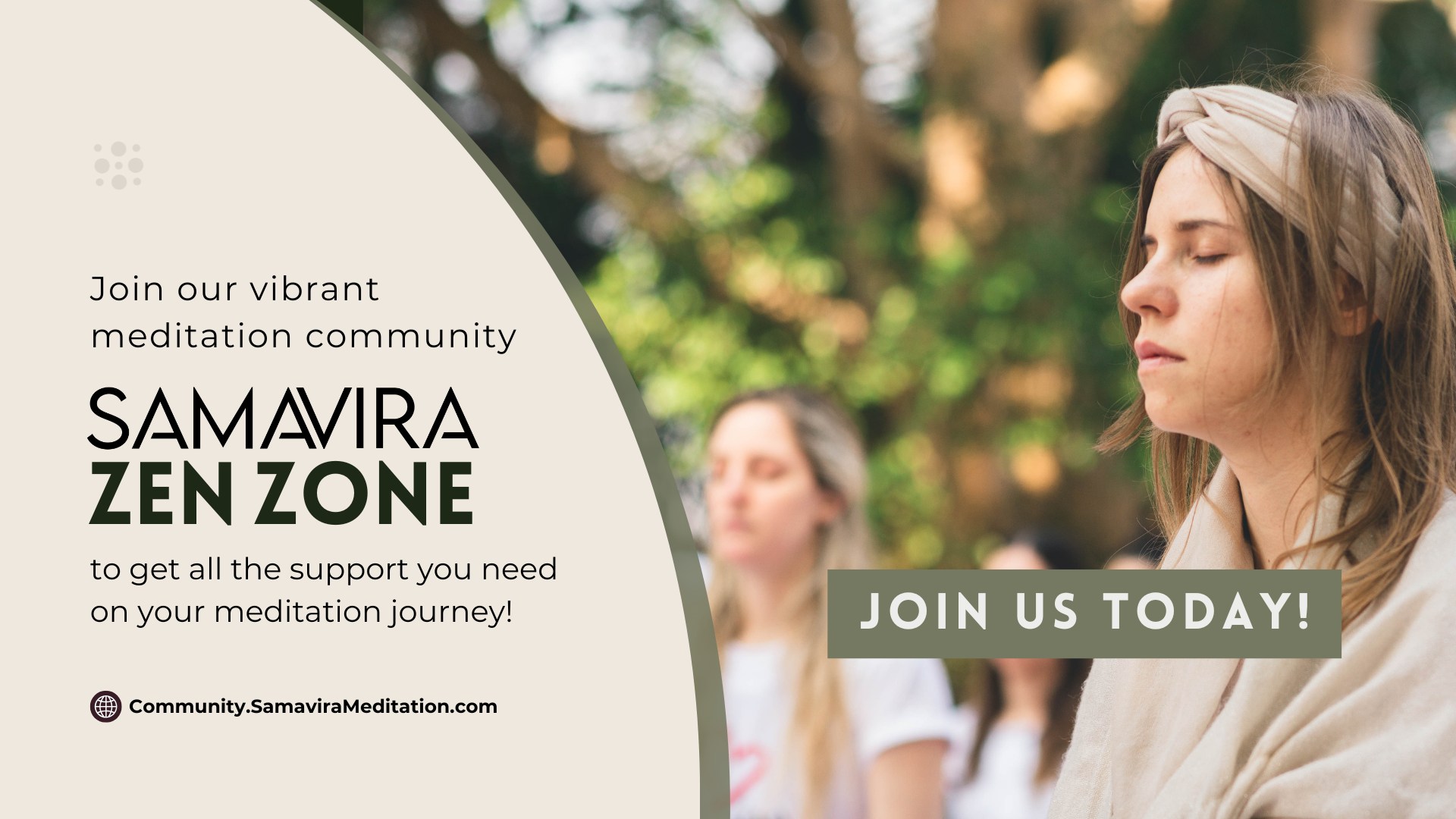 Join our online meditation community! 🧘‍♂️🧘‍♀️🧘