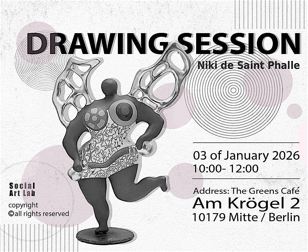 Drawing session  inspired by Niki de Saint Phalle