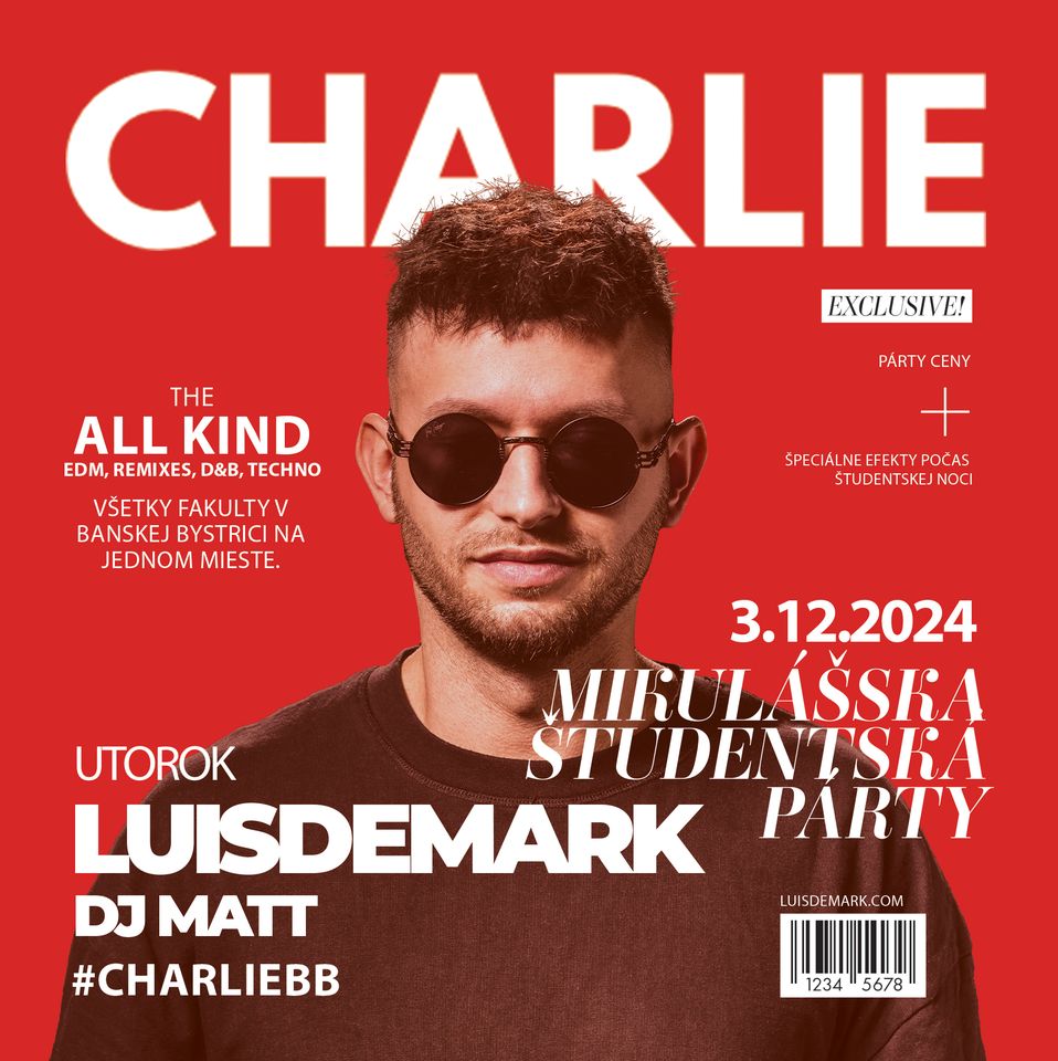 MIKULÁŠSKÁ ŠTUDENTSKÁ PÁRTY | CHARLIE BB | 3.12.24
