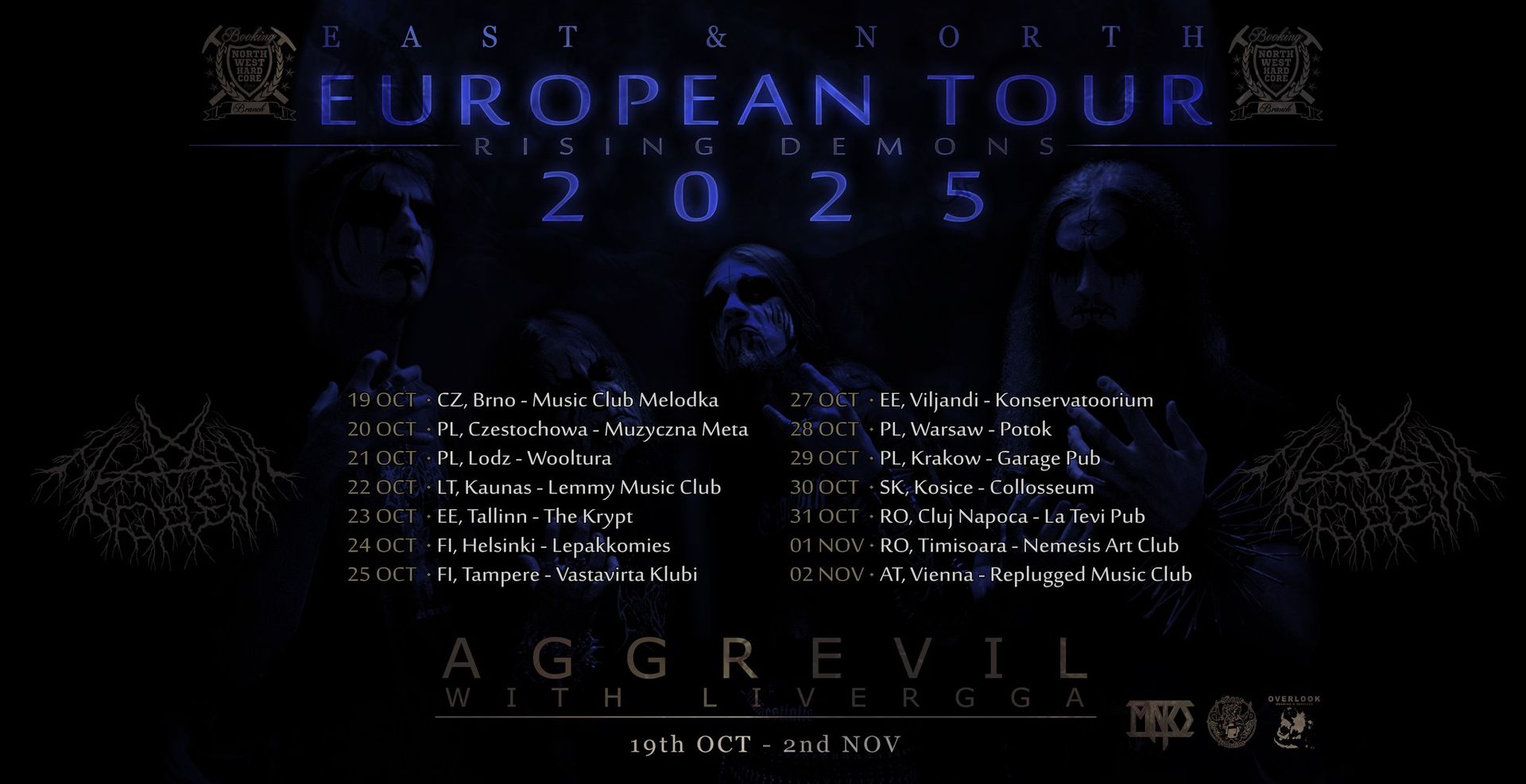 RISING DEMONS EUROPEAN TOUR 2025: AGGREVIL w/ Livergga