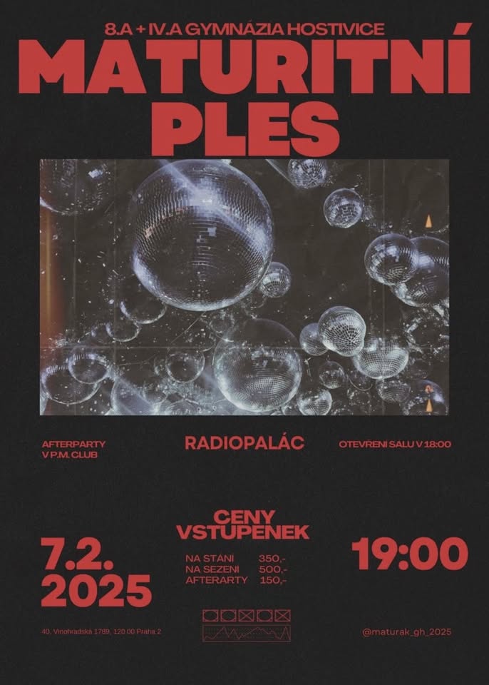Maturitní ples studentů Gymnázia Hostivice