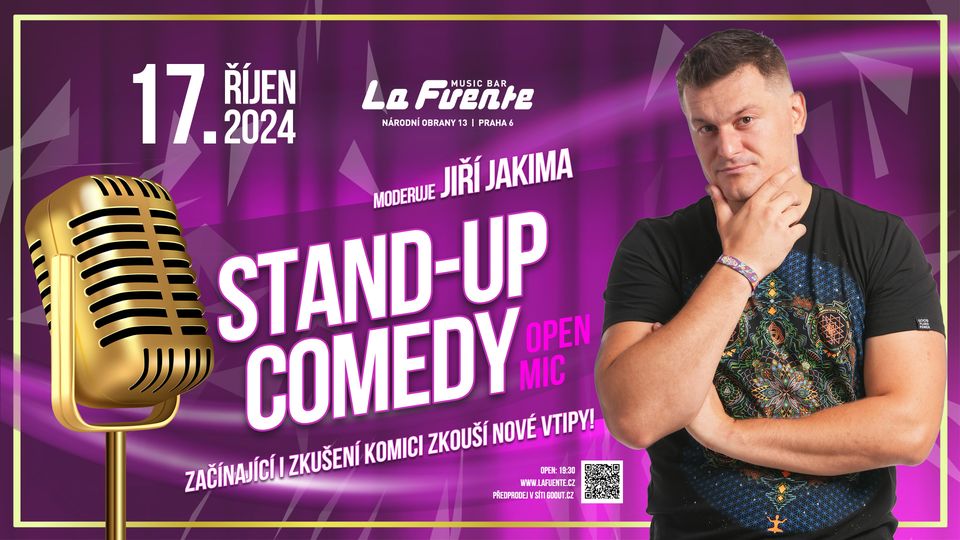 Stand-up comedy open mic s Jiřím Jakimou